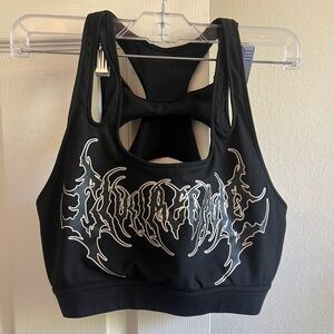 Civil Regime No Tomorrow Black Sports Bra